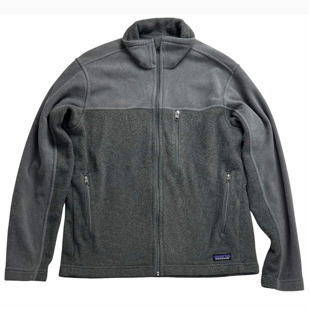 Patagonia Synchilla Full Zip Fleece Jacket Mens Small Grey Midweight